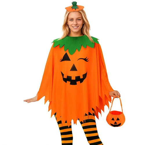 Pumpkin Costume with Hat for Adults