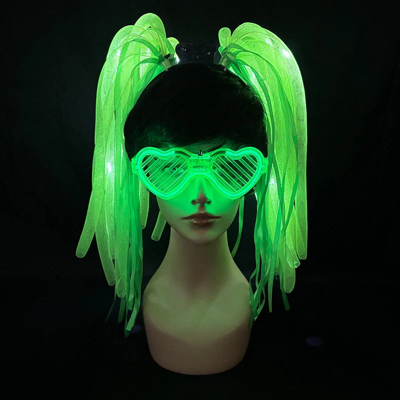 Light-Up LED Party Headbands and Glasses