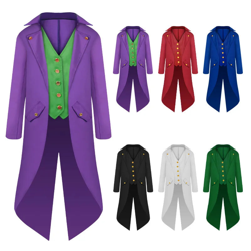 Gothic Tailcoat for Adults and Kids, 6 Colors