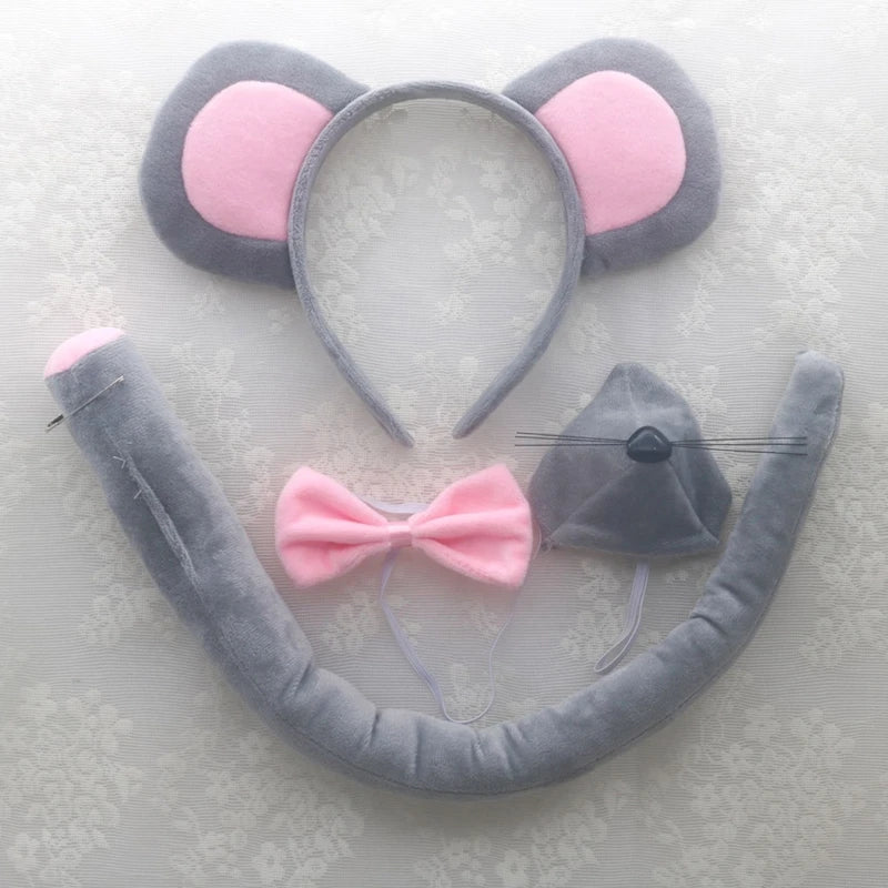 Mouse Costume Set: Ears, Nose, Tail and Tutu