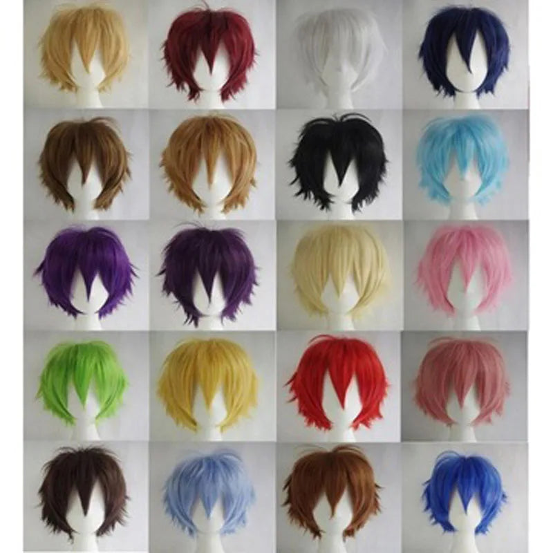 Short Anime Wig, 21 Colors
