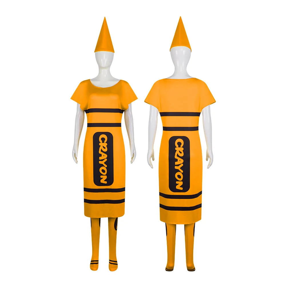 Crayon Costume for Adults, 7 Colors (Group Costume)