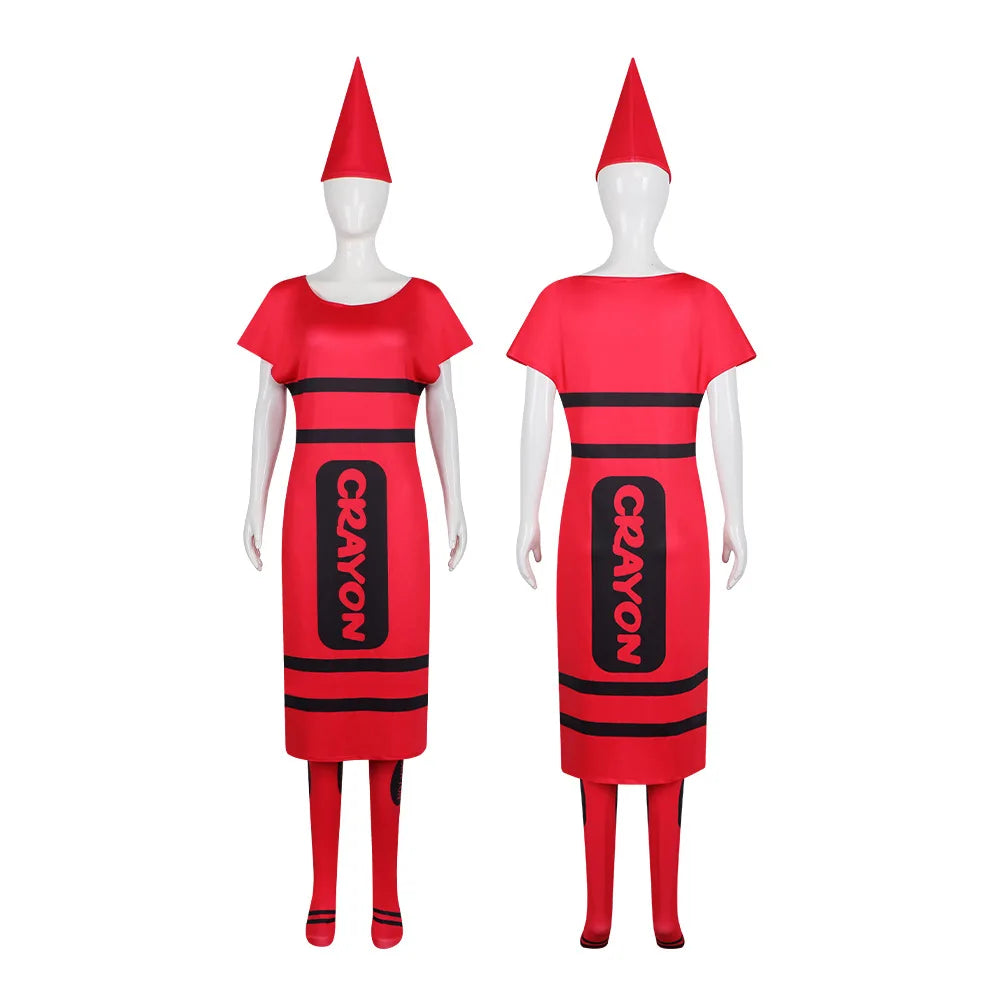 Crayon Costume for Adults, 7 Colors (Group Costume)