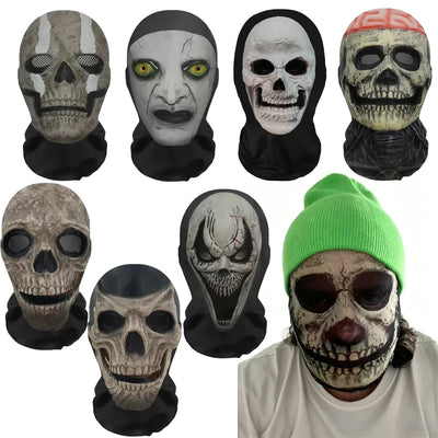 Full Head Skull Hood Mask, 7 Designs