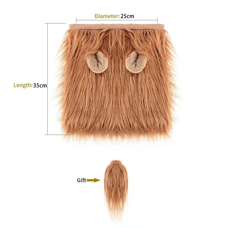 Lion Mane Costume for Medium and Large Dogs