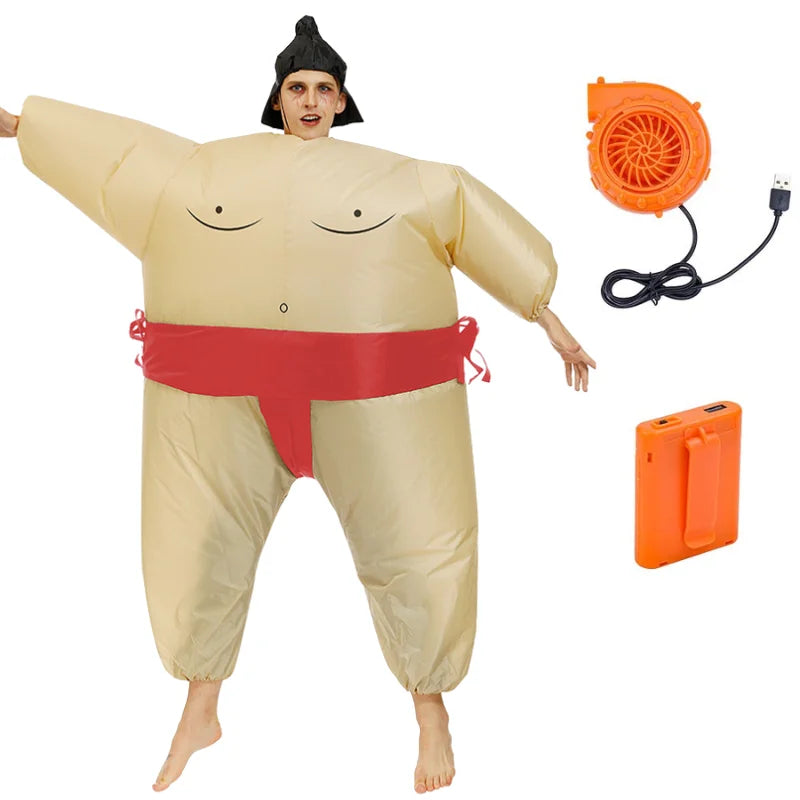 Inflatable Sumo Wrestler Costume for Adults