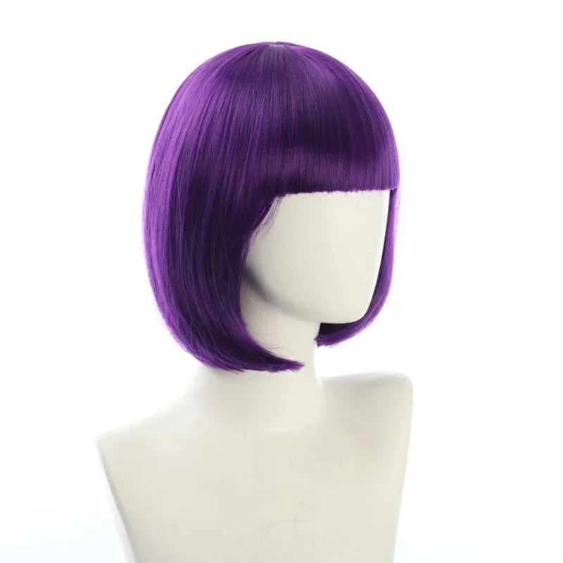Short Bob Wig with Bangs, 24 Colors