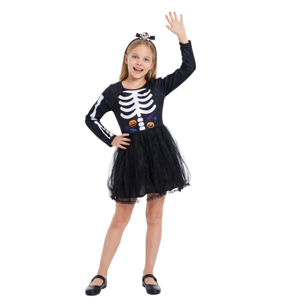 Glow in the Dark Skeleton Dress for Women