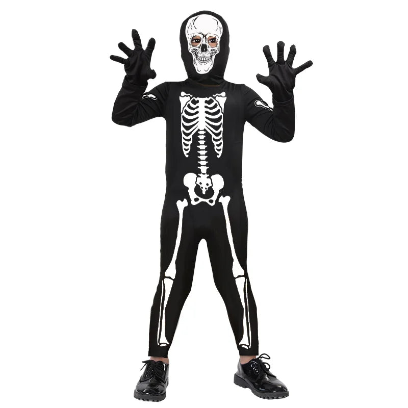Glow in the Dark Skeleton Robe Costume