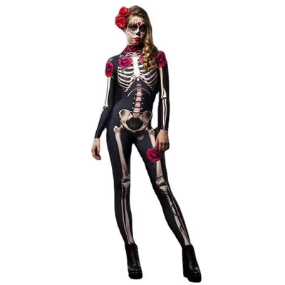 Day of the Dead Skeleton Costume, Kids and Adults