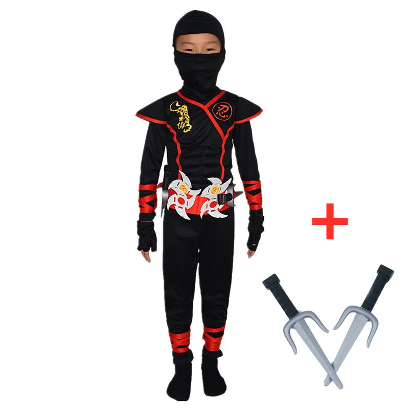 Ninja Costume for Kids with Weapon