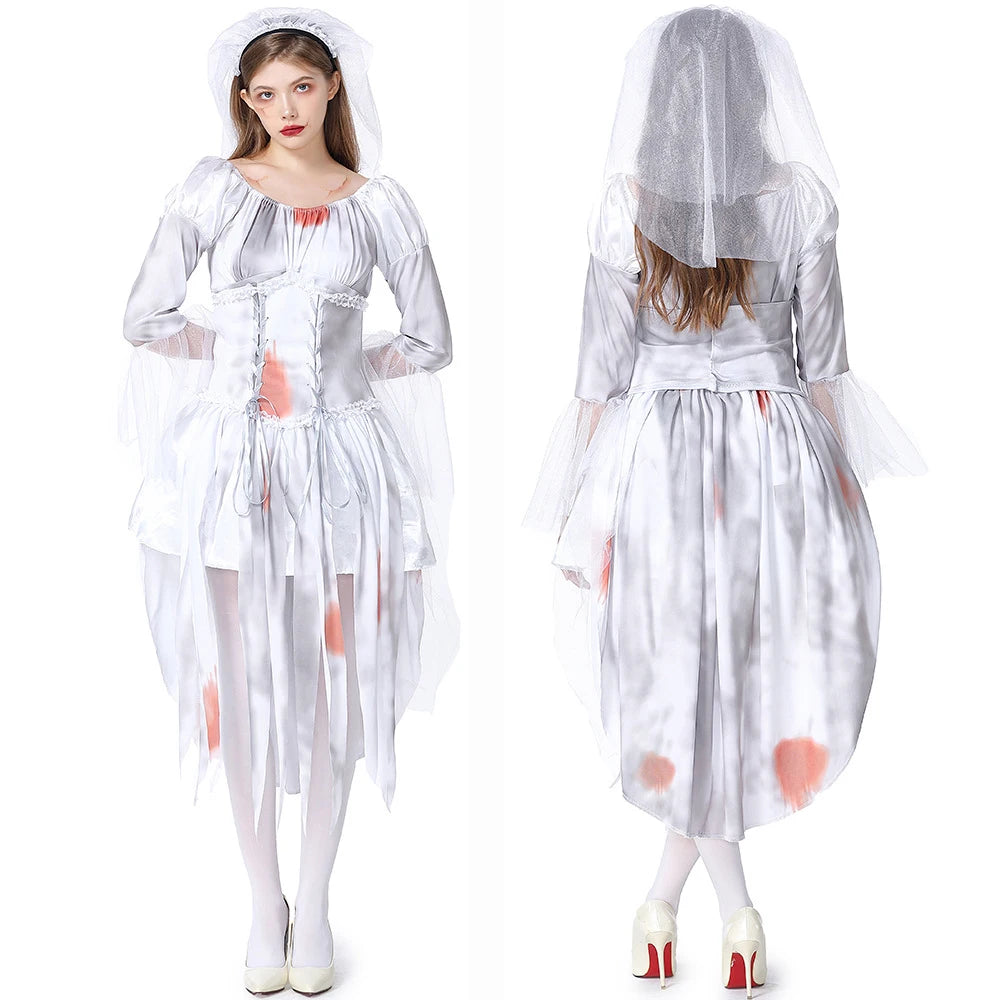 Zombie Bride and Groom Costume, Kids and Adults