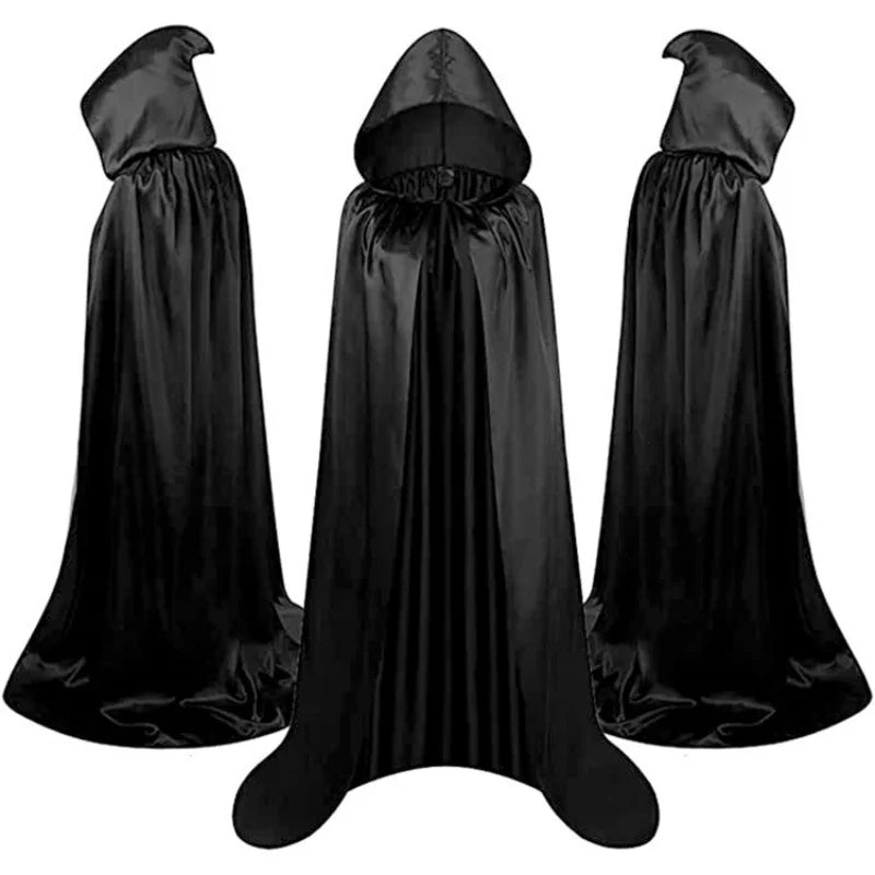 Hooded Cloak, Black, Purple or White