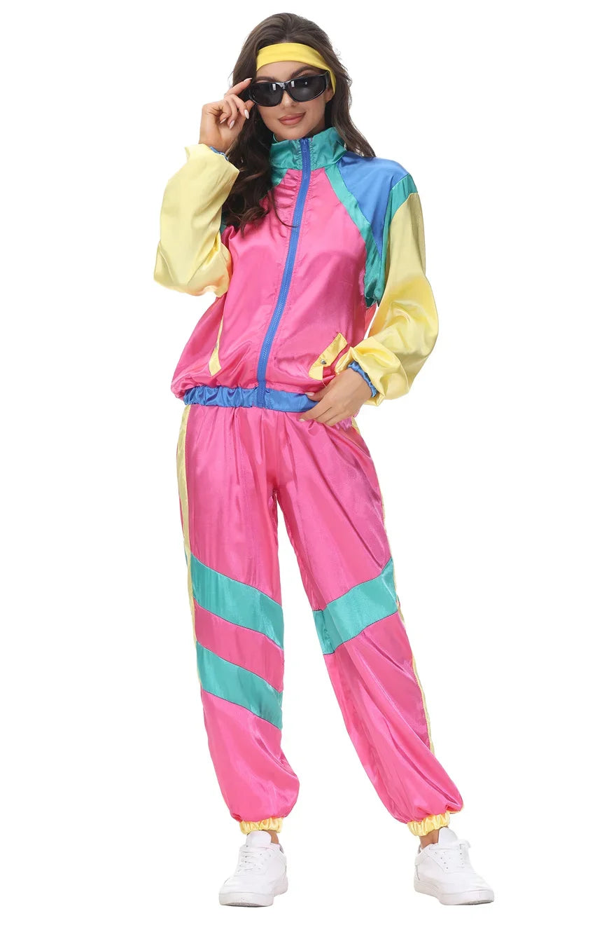 80s Tracksuit Costume for Women
