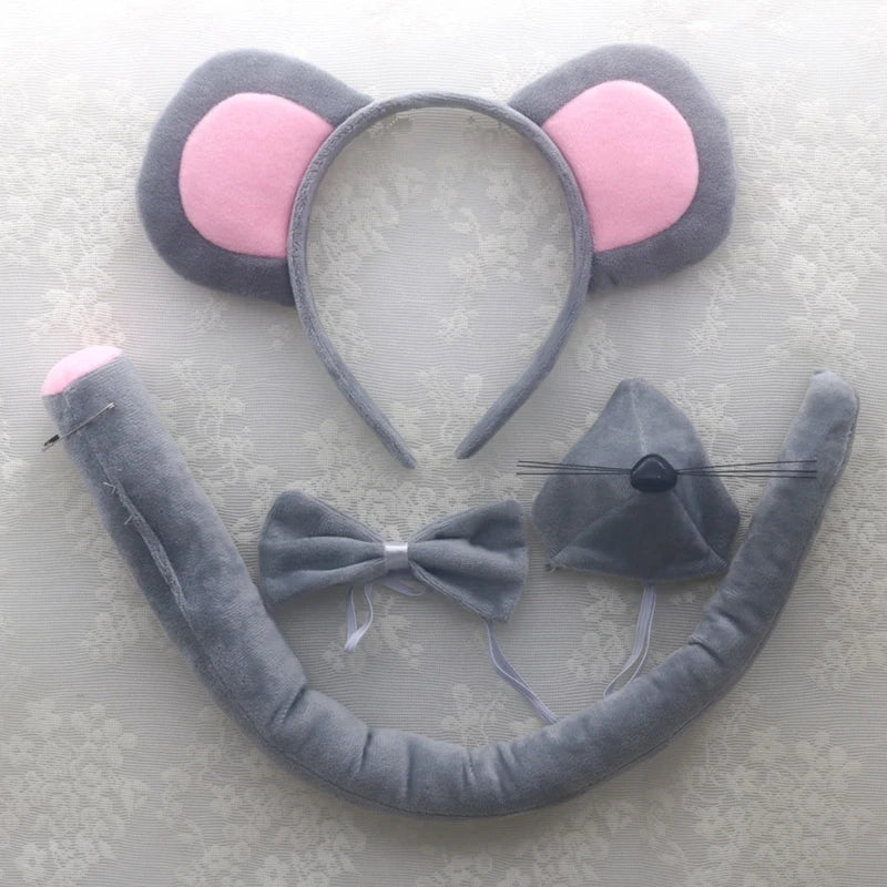 Mouse Costume Set: Ears, Nose, Tail and Tutu