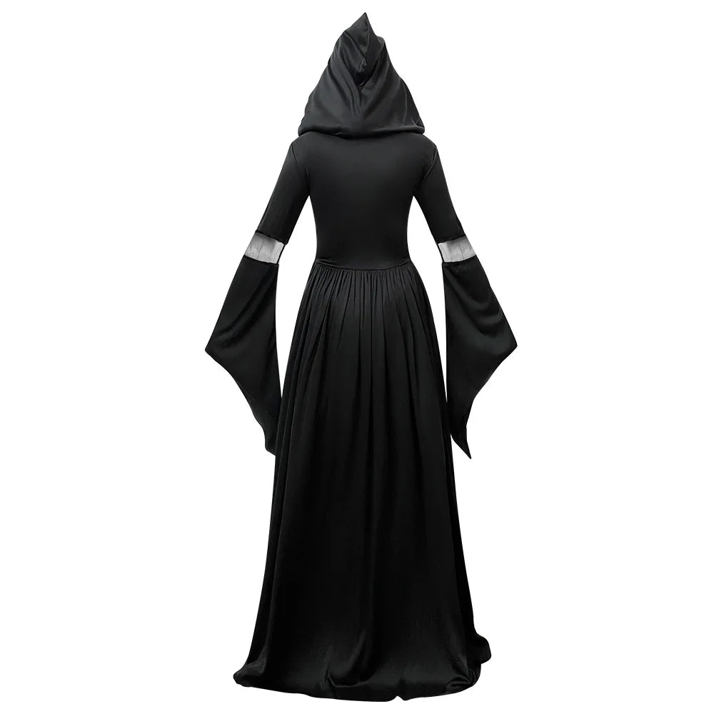 Skull Mage Hooded Robe Costume