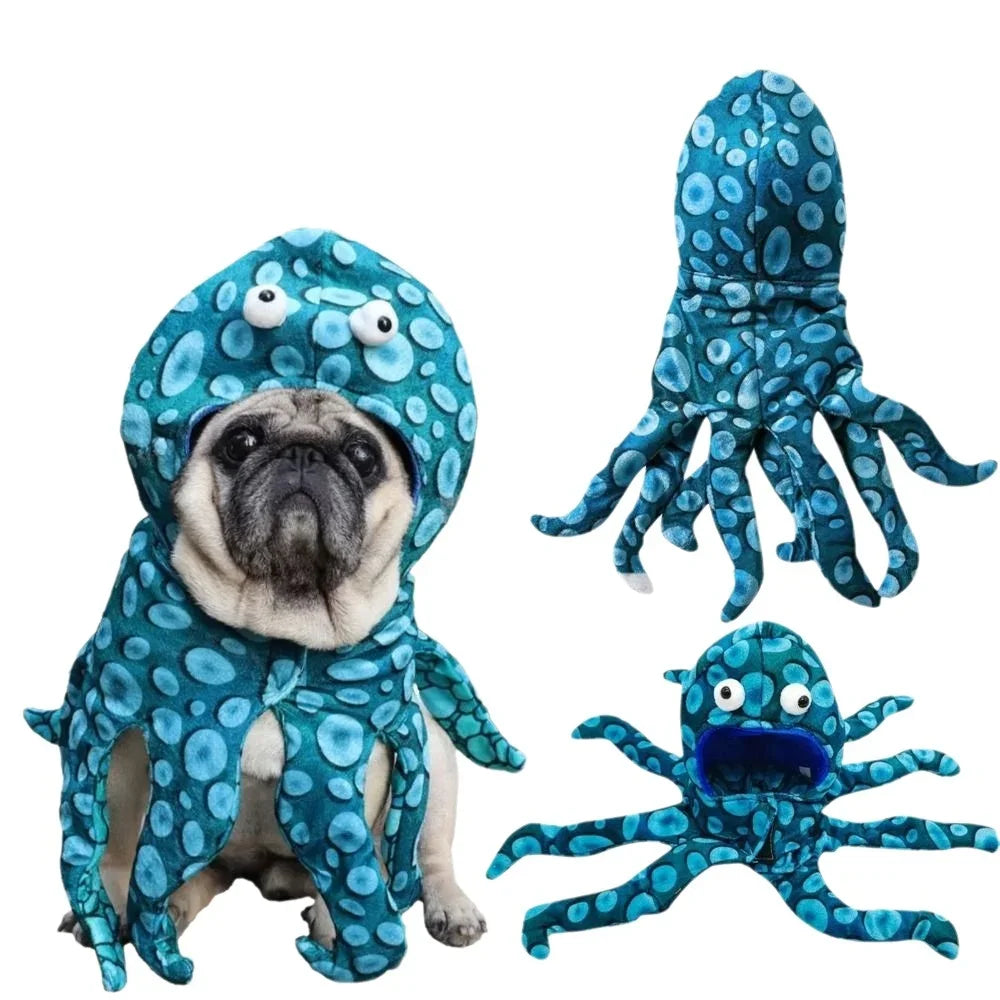 Octopus Dog Costume Hoodie