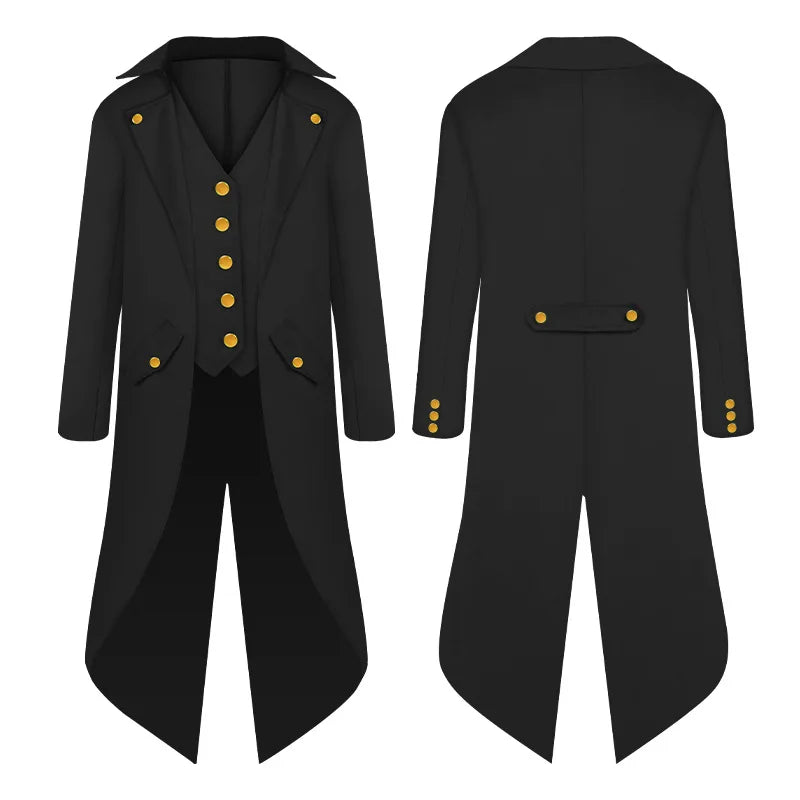 Gothic Tailcoat for Adults and Kids, 6 Colors