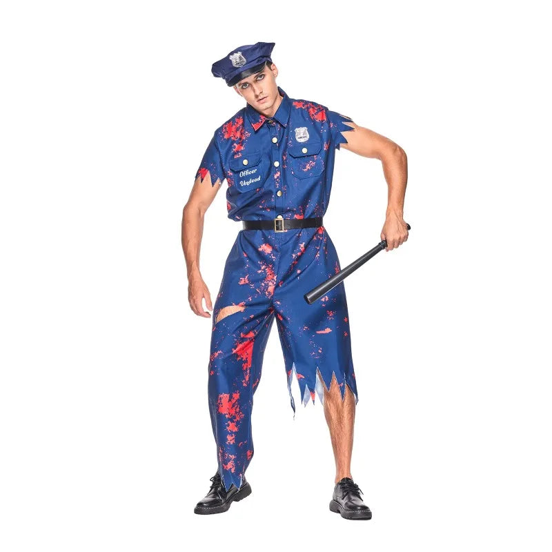 Zombie Cop Costume for Men