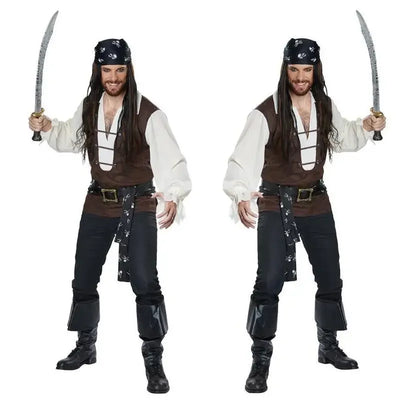 Pirate Captain Costume for Men, Full Suit