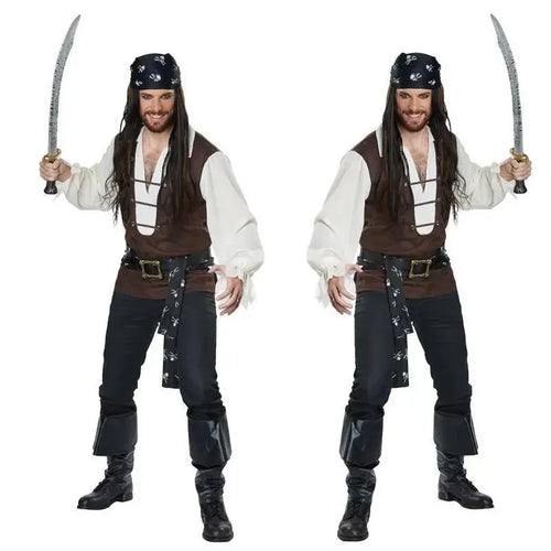 Pirate Captain Costume for Men, Full Suit