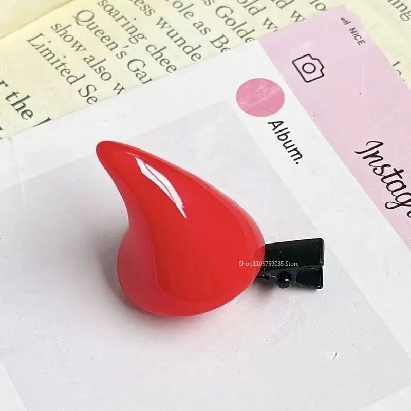 Devil Horn Hair Clips, Pair