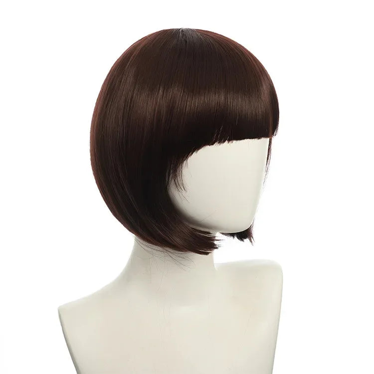 Short Bob Wig with Bangs, 24 Colors