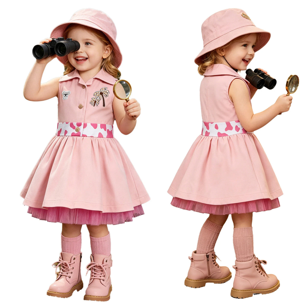 Zookeeper Costume for Toddlers, Jumpsuit or Dress, 9 Months to 5T