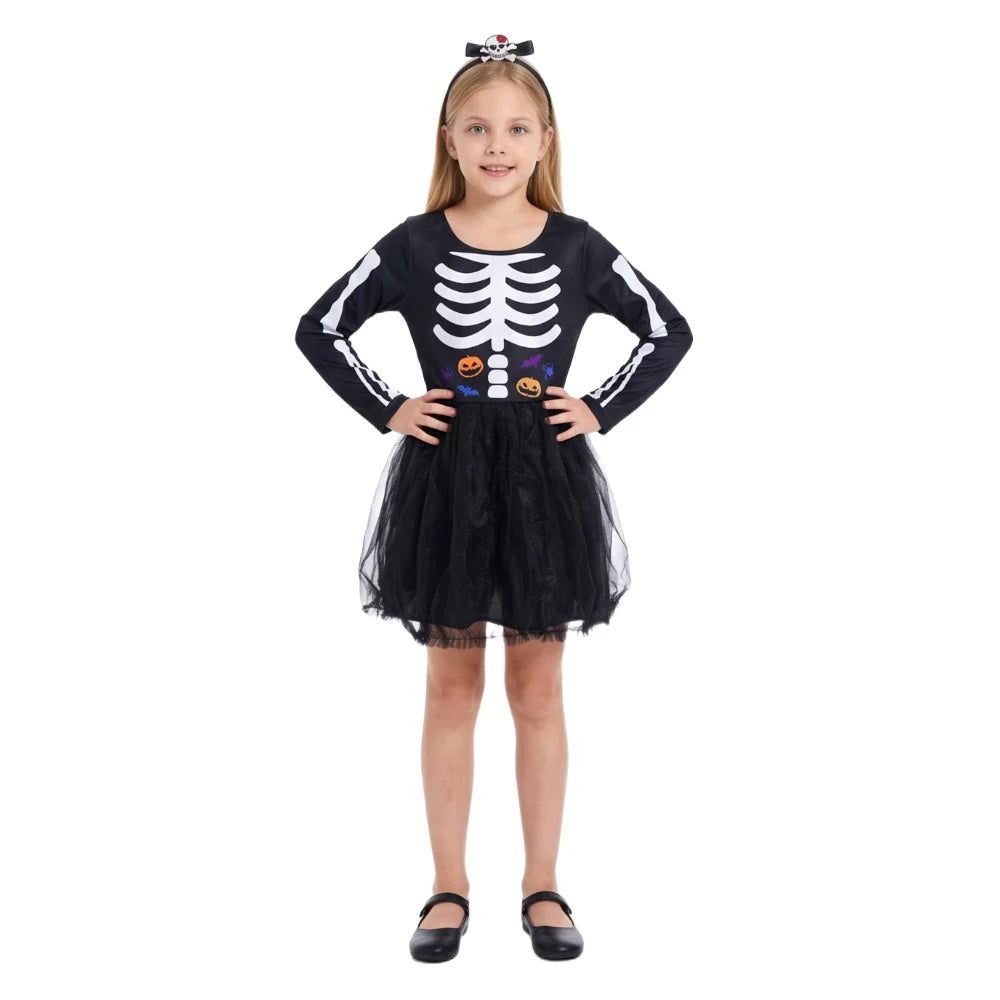 Glow in the Dark Skeleton Dress for Women