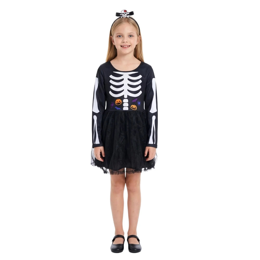 Glow in the Dark Skeleton Dress for Women