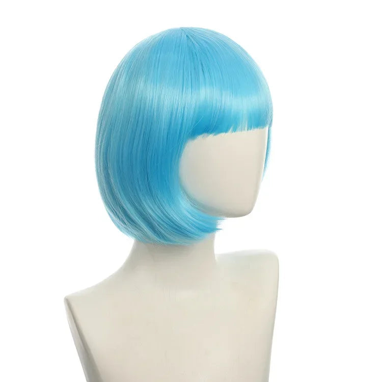 Short Bob Wig with Bangs, 24 Colors