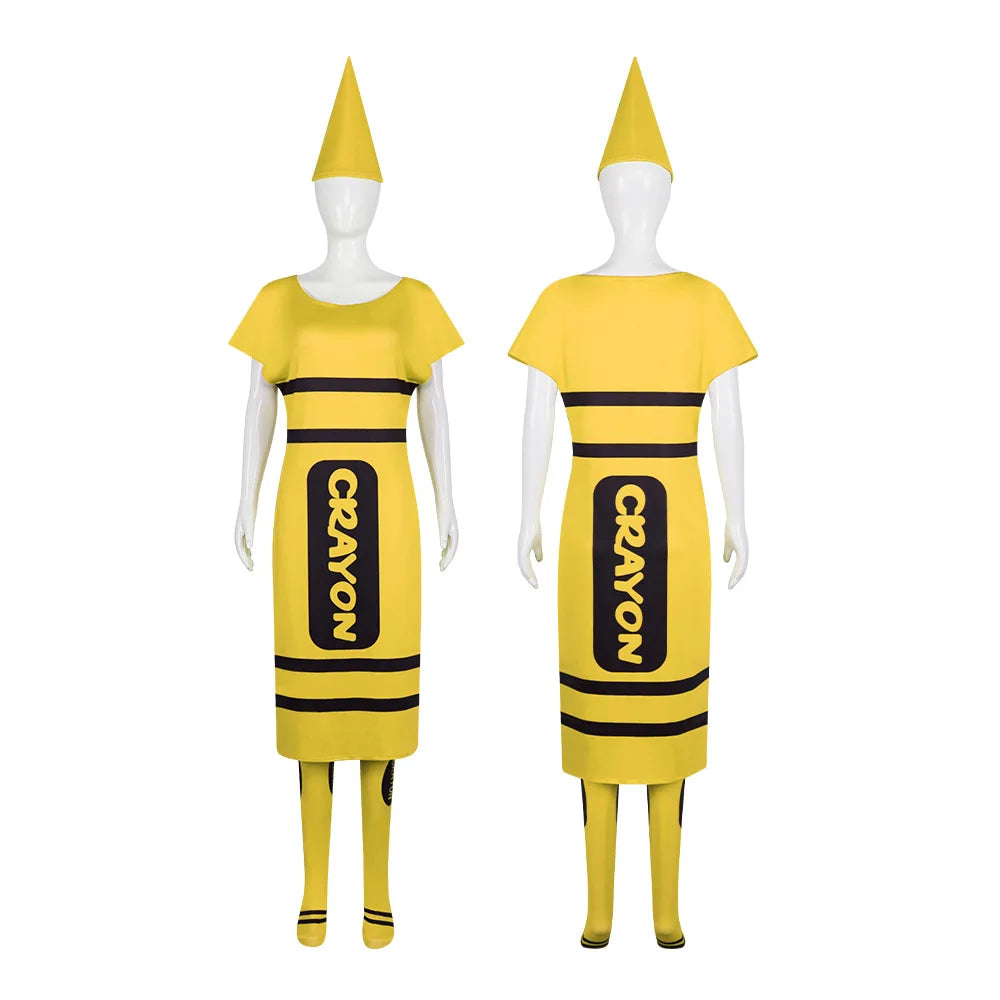 Crayon Costume for Adults, 7 Colors (Group Costume)
