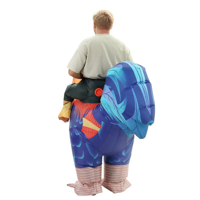 Inflatable Chicken Rider Costume for Adults