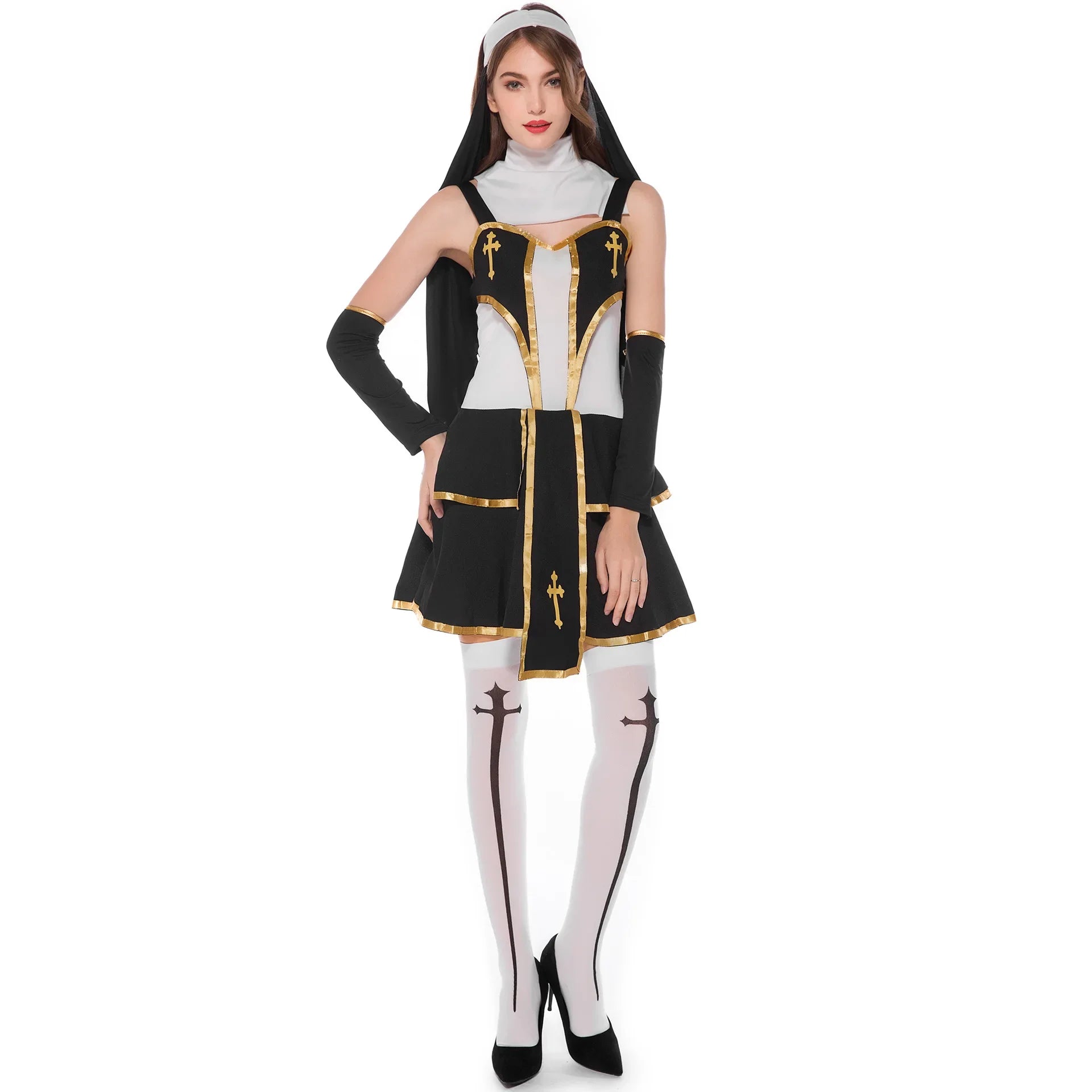 Priest and Nun Couples Costume