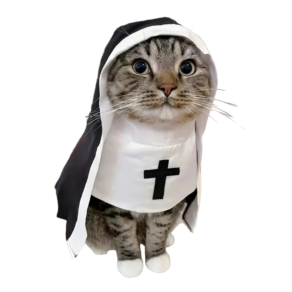 Nun Costume for Cats and Dogs