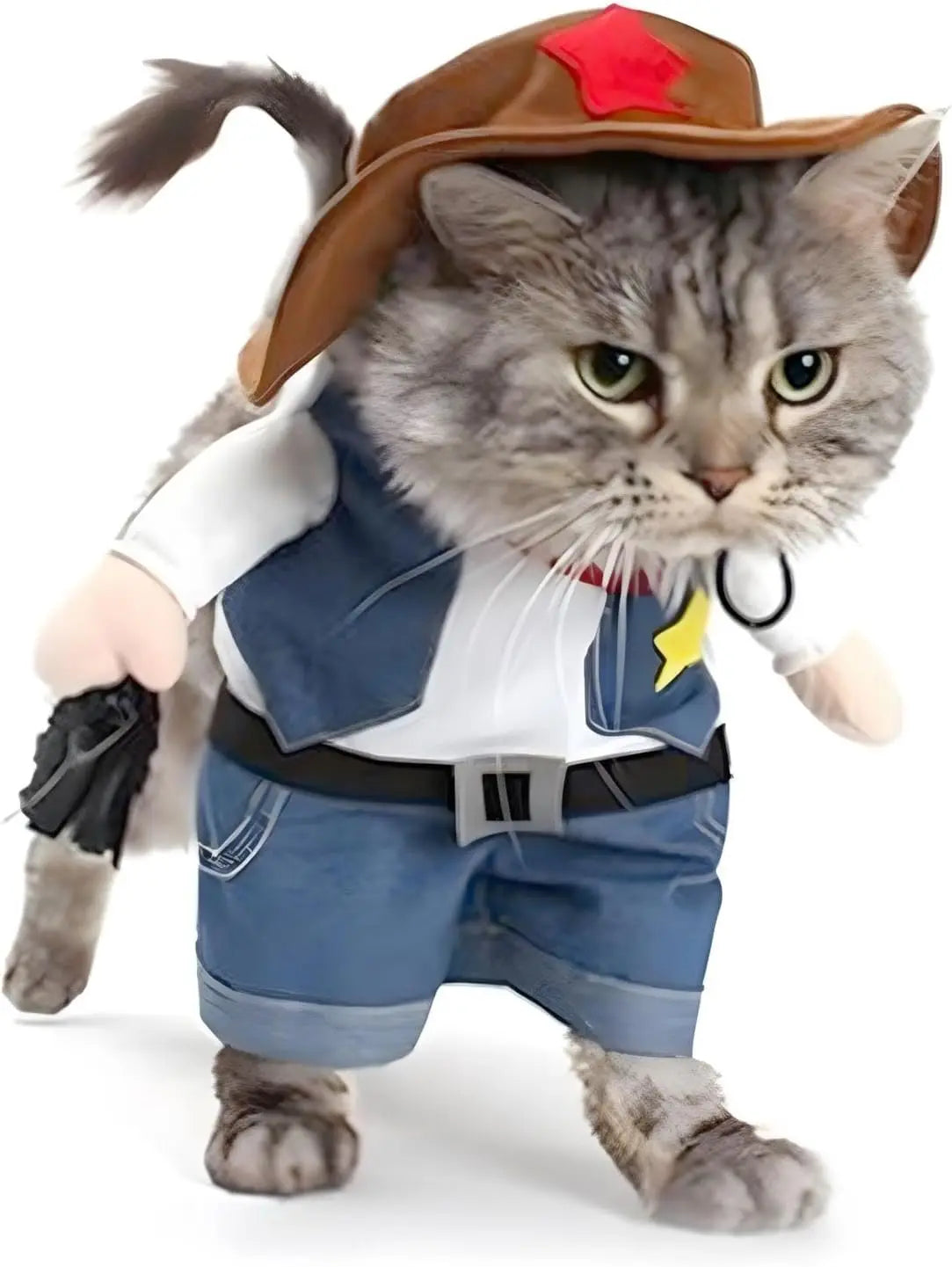 Cowboy Rider Dog Costume with Hat