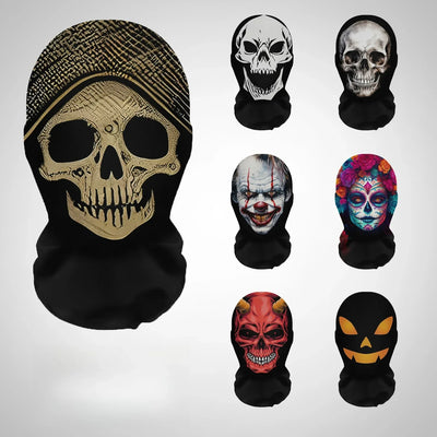 Skull Print Balaclava Mask, 21 Designs