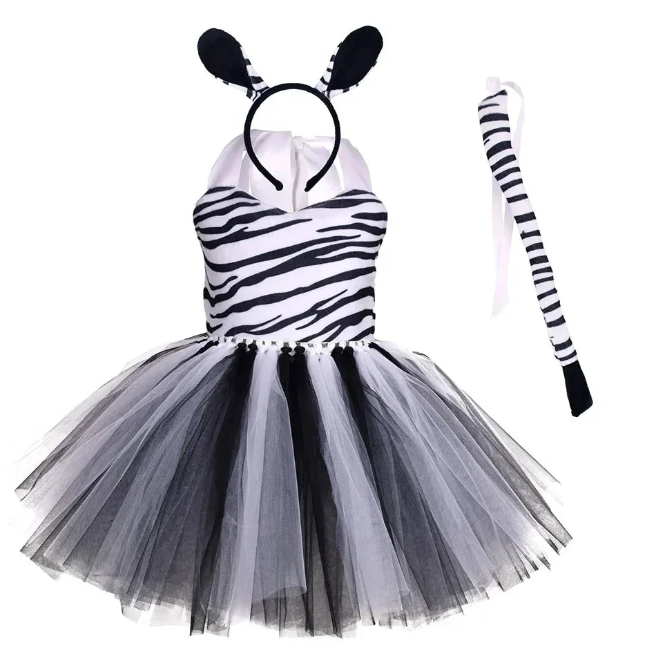 Zebra Tutu Dress for Girls