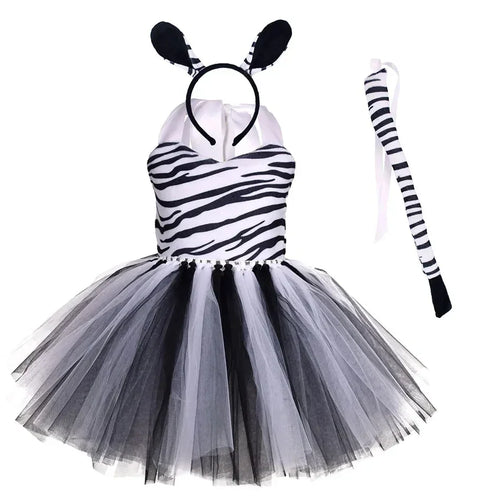 Zebra Tutu Dress for Girls