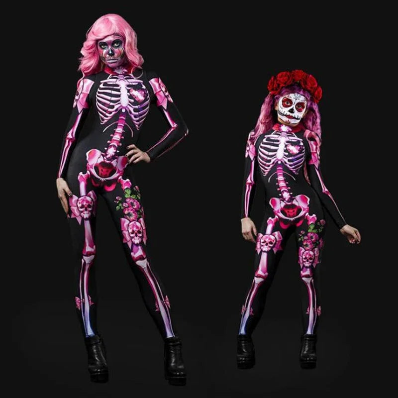 Day of the Dead Skeleton Costume, Kids and Adults