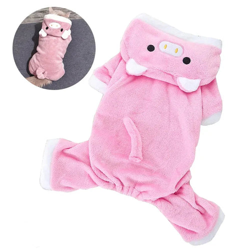 Pig Fleece Costume for Small Dogs