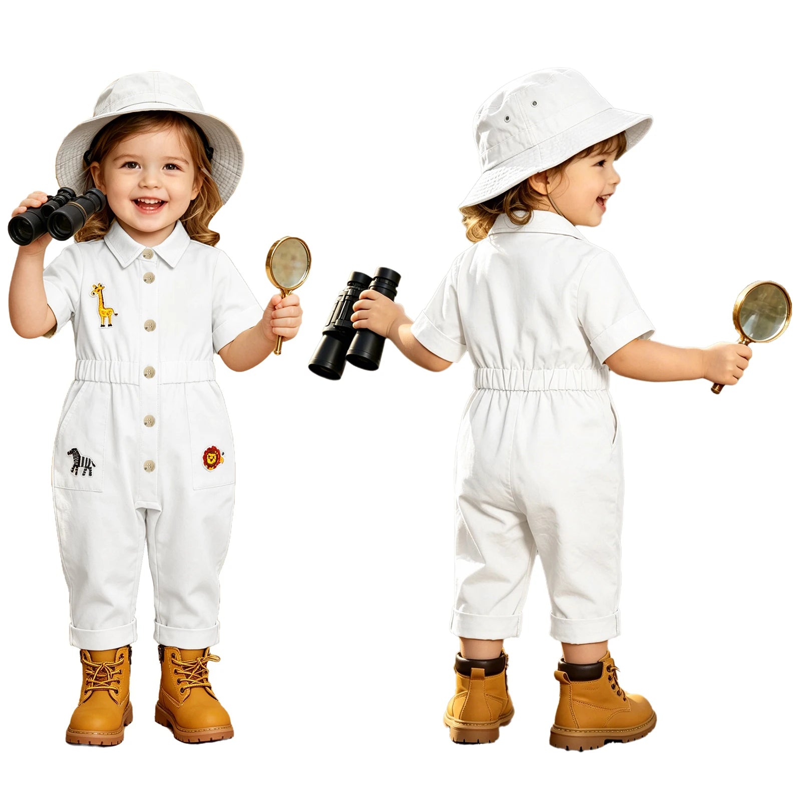 Zookeeper Costume for Toddlers, Jumpsuit or Dress, 9 Months to 5T
