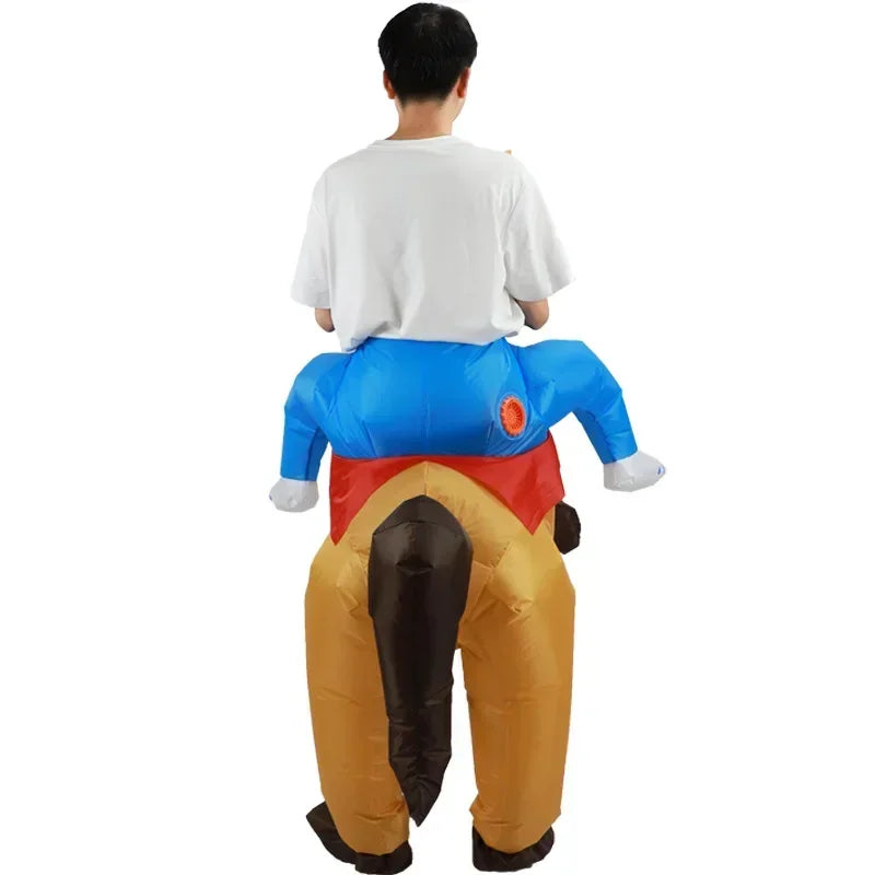 Inflatable Horse Rider Costume, Kids and Adults