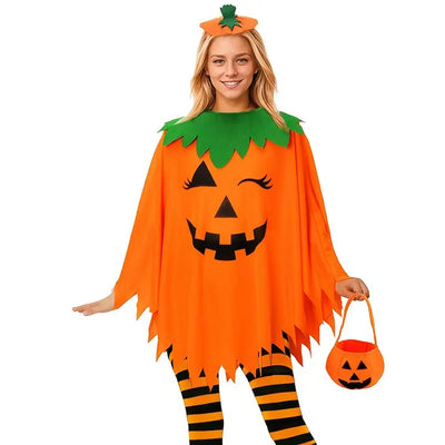 Pumpkin Costume with Hat for Adults