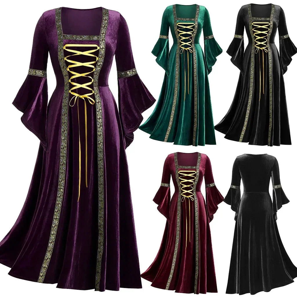 Gothic Vampire Dress for Women, 5 Colors