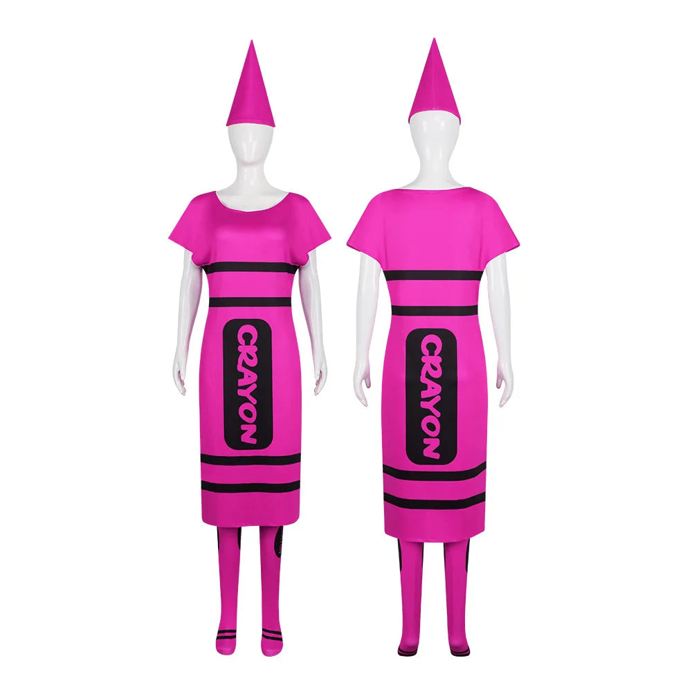 Crayon Costume for Adults, 7 Colors (Group Costume)