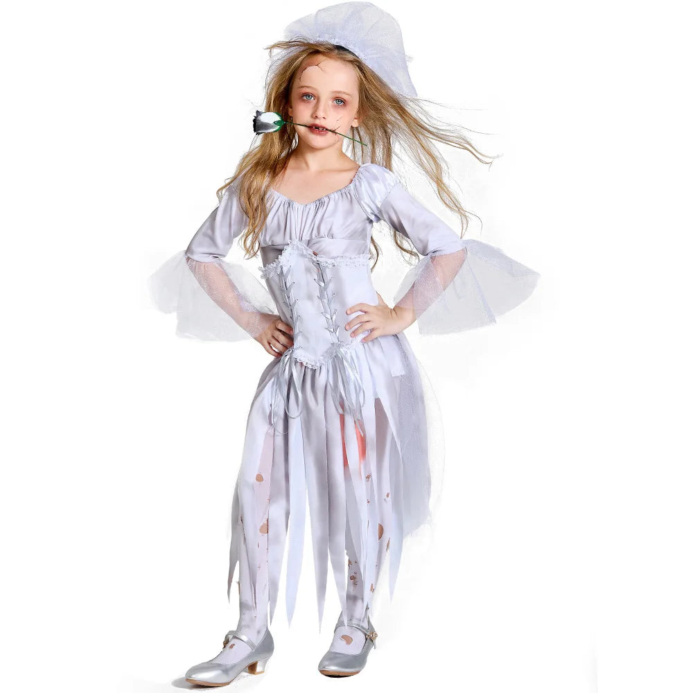 Zombie Bride and Groom Costume, Kids and Adults