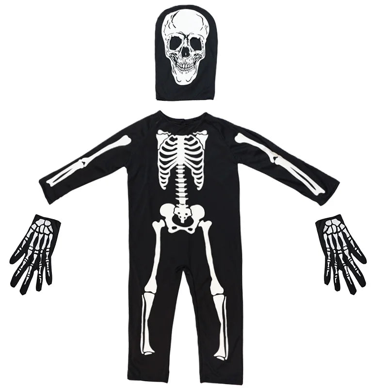 Glow in the Dark Skeleton Robe Costume