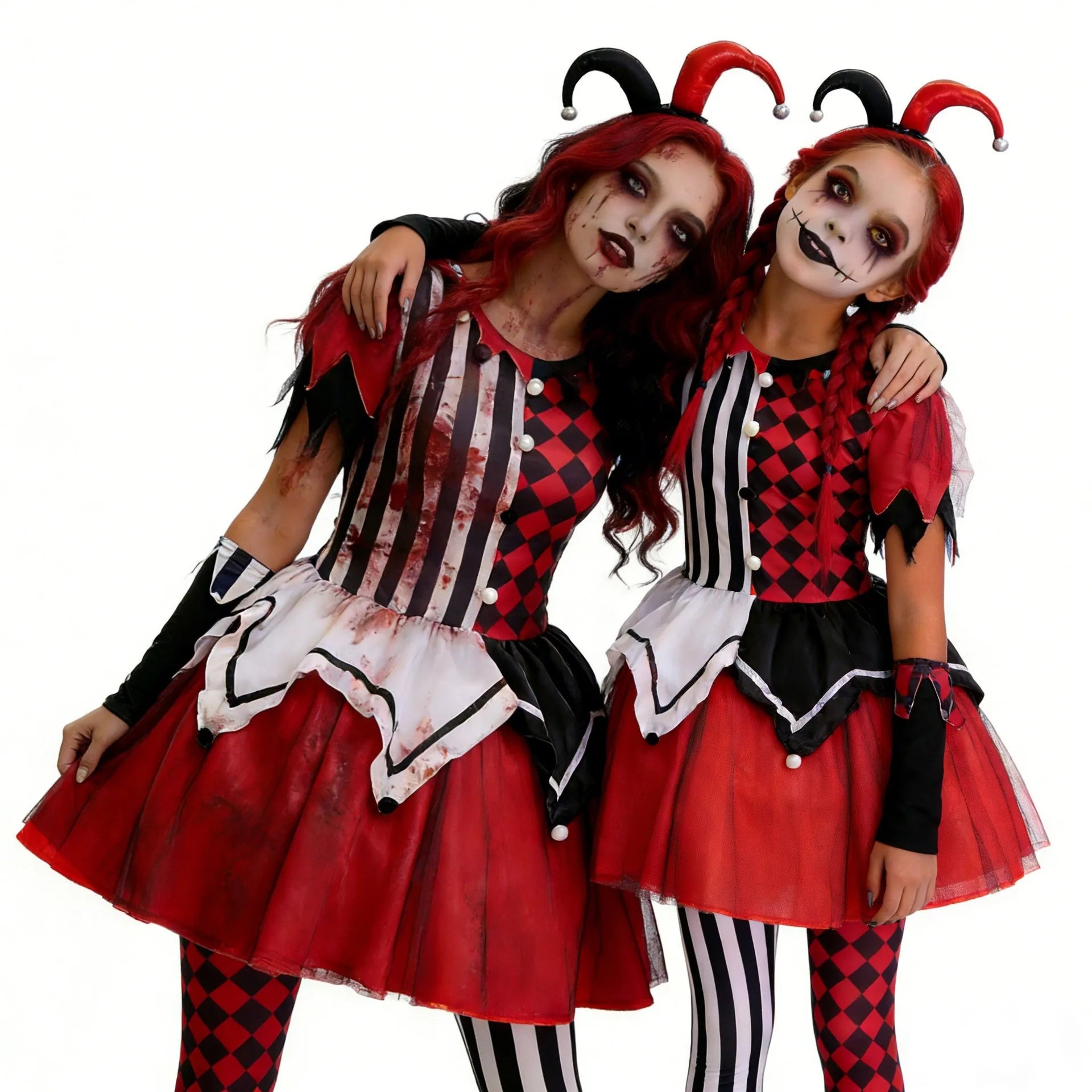 Family Matching Clown Costumes, Kids to Adult