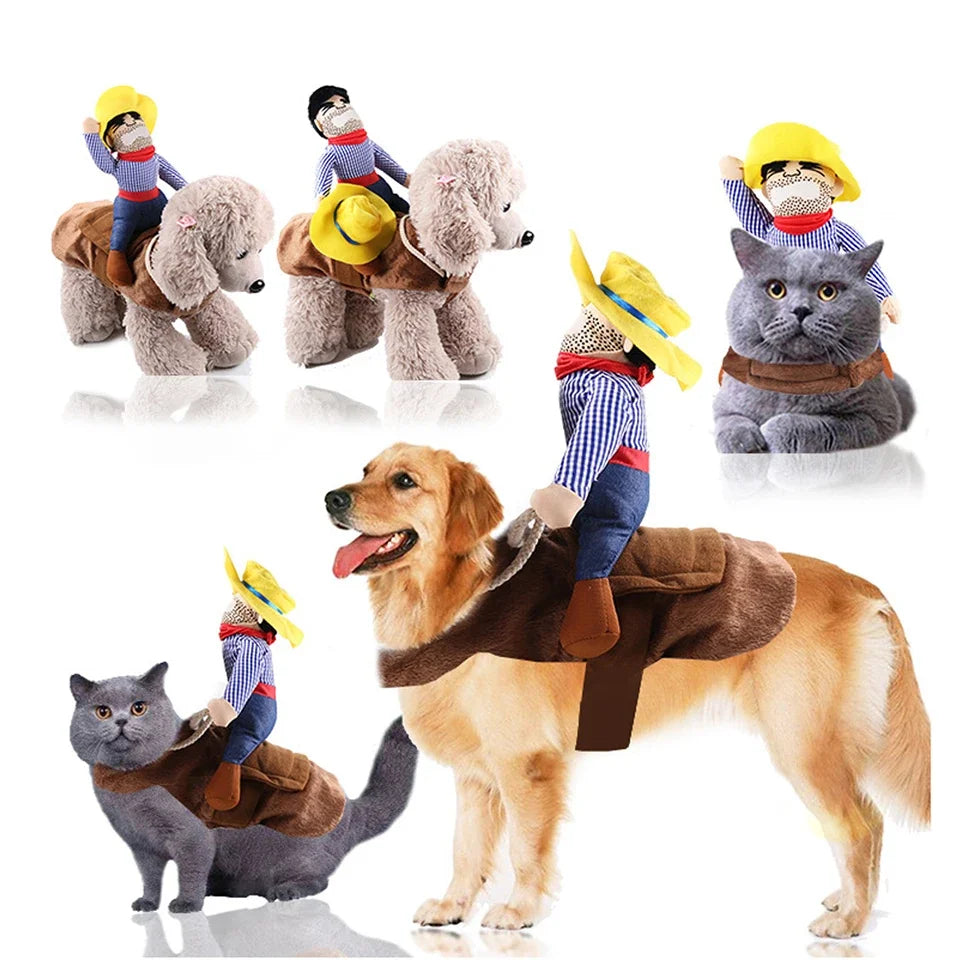 Cowboy Jacket and Hat Costume for Dogs